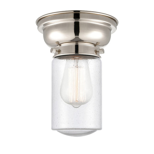 Innovations 314 Dover 1 Light Flush Mount, P Nickel/Seedy
