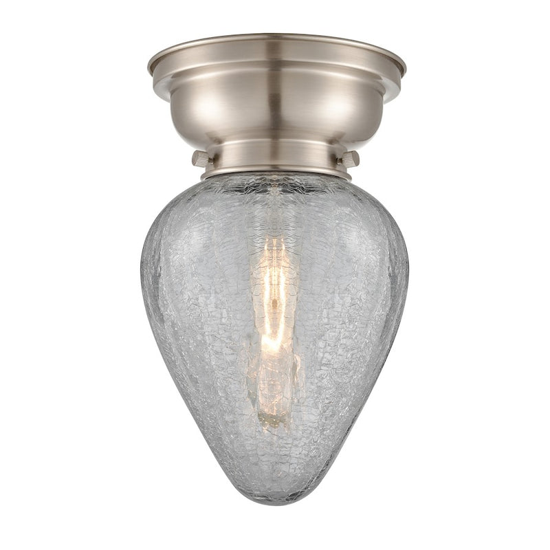 Innovations 165 Geneseo 1 Light Flush Mount, BS Nickel/Crackle