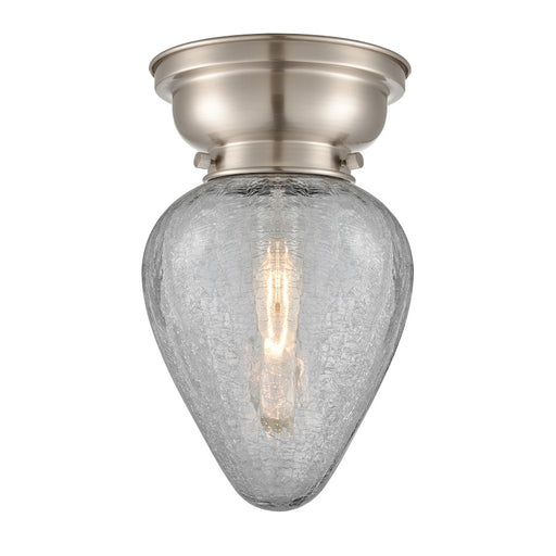 Innovations 165 Geneseo 1 Light Flush Mount, BS Nickel/Crackle