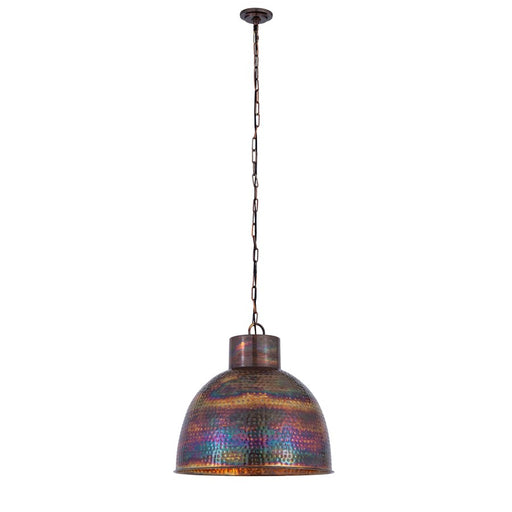 Innovations Charita 3Lt 20" Chain/Cord Hung Pendant, Burnt Copper - 650-3P-BC-20