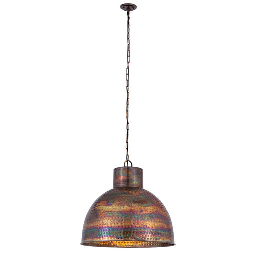 Innovations Charita 3Lt 24" Chain/Cord Hung Pendant, Burnt Copper - 650-3P-BC-24