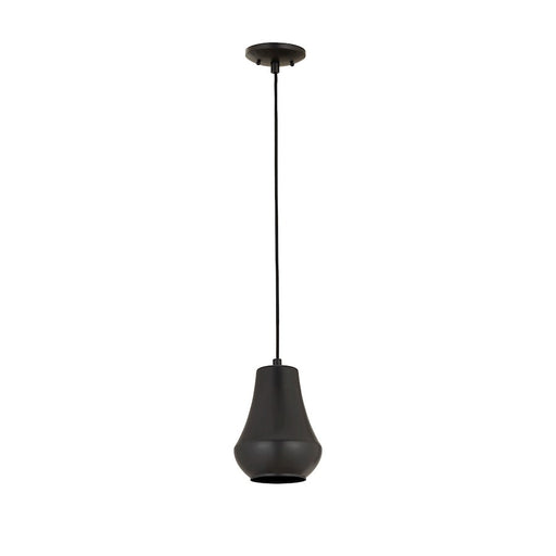 Innovations Hartford 1 Light 7" Mini Pendant, LED, Black/Black