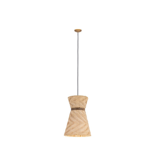 Innovations Stratford 1Lt 10" Cord Hung Pendant, Gold/Natural - 657-1P-GD-10NT