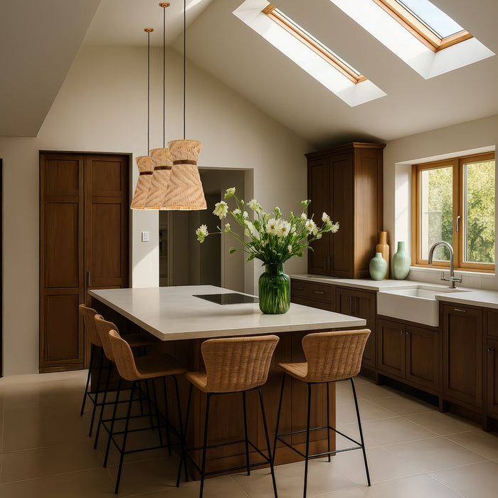 Innovations Stratford 1Lt 10" Cord Hung Pendant, Gold/Natural