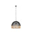Innovations Latham 1Lt 19" Chain Hung Pendant, Black/Natural - 659-1P-BK-20NT