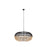 Innovations Crescent 4Lt 29" Chain Hung Pendant, Black/Natural - 670-4P-BK-29NT