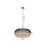 Innovations Crescent 4Lt 29" Chain Hung Pendant, Black/Natural