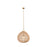 Innovations Vine 1Lt 24" Chain Hung Pendant, Gold/Natural Shade - 672-1P-GD-24NT
