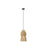 Innovations Twill 1Lt 10" Cord Hung Pendant, Black/Natural - 680-1P-BK-10NT