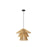 Innovations Canton 1Lt 19" Cord Hung Pendant, Black/Natural - 681-1P-BK-19NT
