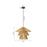Innovations Canton 1Lt 19" Cord Hung Pendant, Black/Natural