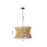 Innovations Coventry 4Lt 28" Cord Hung Pendant, Black/Natural