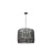 Innovations Elwood 3Lt 24" Cord Hung Pendant, Black/Black Shade - 684-3P-BK-24NT