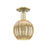 Innovations Preston 1Lt 7" Globe Semi-Flush, AB/Mercury - 716-1C-AB-G458-7ME