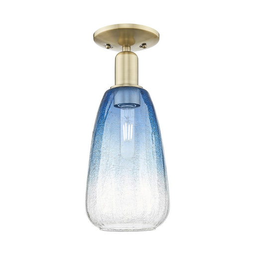 Innovations Brookhaven Almond 1Lt 6" Semi-Flush, AB/SB - 716-1C-AB-G480-6SB