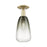 Innovations Brookhaven Almond 1Lt 6" Semi-Flush, AB/Slate - 716-1C-AB-G480-6SL
