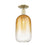 Innovations Brookhaven Cloche 1Lt 7" Semi-Flush, AB/Amber - 716-1C-AB-G482-7AM