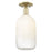 Innovations Brookhaven Cloche 1Lt 7" Semi-Flush, AB/Opal - 716-1C-AB-G482-7OP