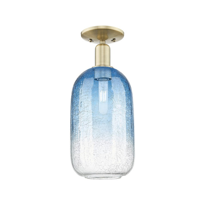 Innovations Brookhaven Cloche 1Lt 7" Semi-Flush, AB/SB - 716-1C-AB-G482-7SB