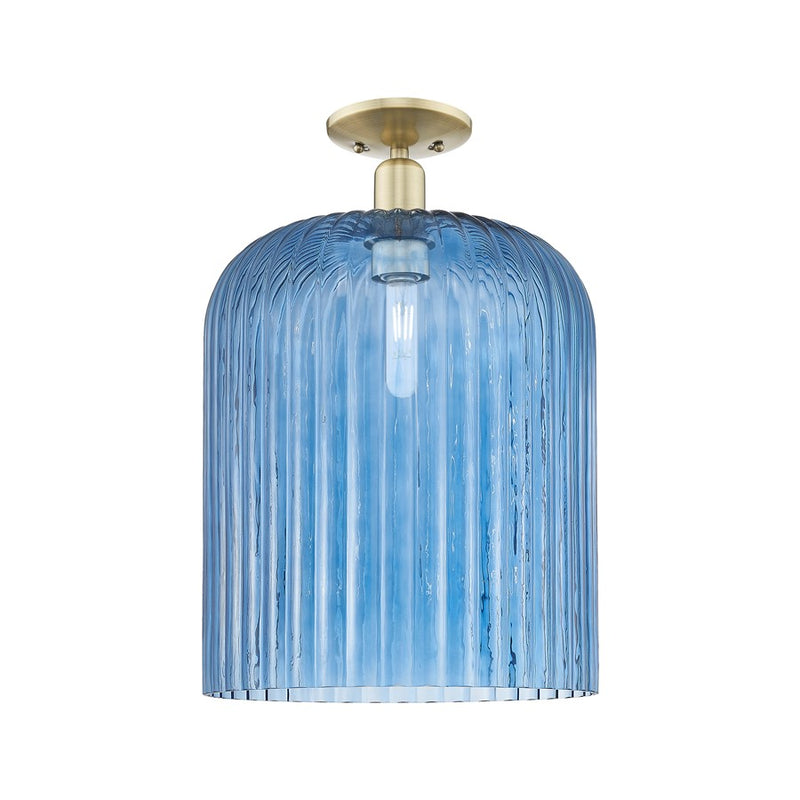 Innovations Bridal Veil 1Lt 12" Semi-Flush, AB/Blue - 716-1C-AB-G559-12BL