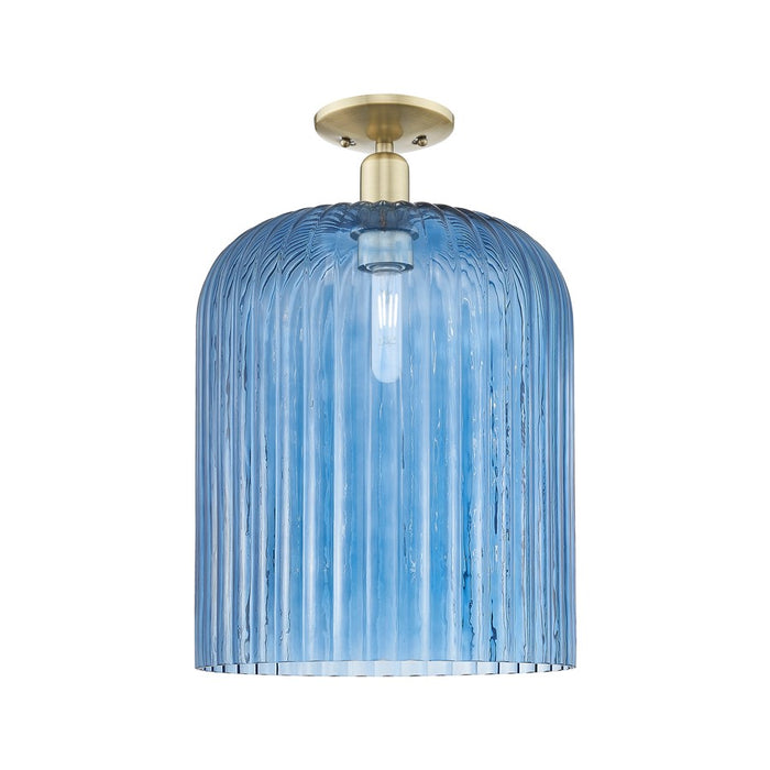 Innovations Bridal Veil 1Lt 12" Semi-Flush, AB/Blue - 716-1C-AB-G559-12BL