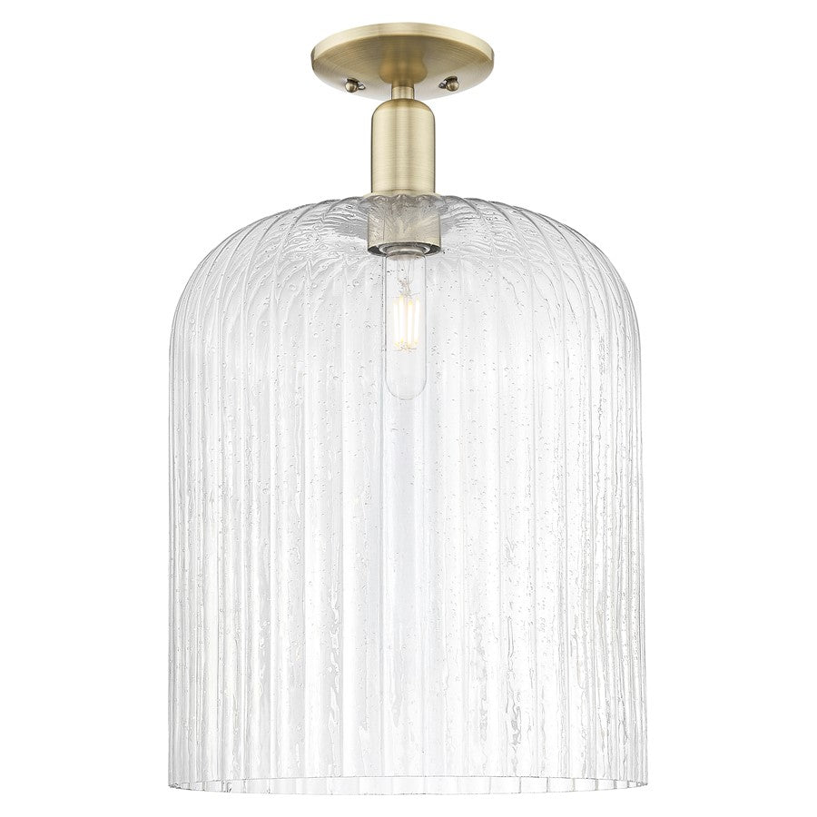 Innovations Bridal Veil 1Lt 12" Semi-Flush, AB/Seed - 716-1C-AB-G559-12SDY