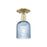 Innovations Bridal Veil 1Lt 5" Semi-Flush, AB/Blue - 716-1C-AB-G559-5BL