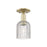 Innovations Bridal Veil 1Lt 5" Semi-Flush, AB/Clear - 716-1C-AB-G559-5CL