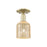 Innovations Bridal Veil 1Lt 5" Semi-Flush, AB/Mercury - 716-1C-AB-G559-5ME