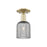 Innovations Bridal Veil 1Lt 5" Semi-Flush, AB/Smoke - 716-1C-AB-G559-5SM