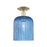 Innovations Bridal Veil 1Lt 8" Semi-Flush, AB/Blue - 716-1C-AB-G559-8BL