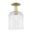 Innovations Bridal Veil 1Lt 8" Semi-Flush, AB/Clear - 716-1C-AB-G559-8CL