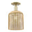 Innovations Bridal Veil 1Lt 8" Semi-Flush, AB/Mercury - 716-1C-AB-G559-8ME