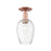 Innovations Preston 1Lt 6" Flute Semi-Flush, Copper/Clear - 716-1C-AC-G457-6CL