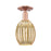 Innovations Preston 1Lt 6" Bulb Semi-Flush, Copper/Mercury - 716-1C-AC-G459-6ME
