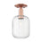 Innovations Preston 1Lt 7" Jar Semi-Flush, Copper/Clear - 716-1C-AC-G460-7CL