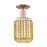 Innovations Preston 1Lt 7" Jar Semi-Flush, Copper/Mercury - 716-1C-AC-G460-7ME