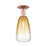 Innovations Brookhaven Almond 1Lt 6" Semi-Flush, CP/AM - 716-1C-AC-G480-6AM