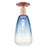 Innovations Brookhaven Almond 1Lt 6" Semi-Flush, Copper/SB - 716-1C-AC-G480-6SB