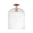 Innovations Bridal Veil 1Lt 12" Semi-Flush, Copper/Clear - 716-1C-AC-G559-12CL