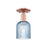 Innovations Bridal Veil 1Lt 5" Semi-Flush, Copper/Blue - 716-1C-AC-G559-5BL