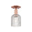 Innovations Bridal Veil 1Lt 5" Semi-Flush, Copper/Clear - 716-1C-AC-G559-5CL