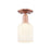 Innovations Bridal Veil 1Lt 5" Semi-Flush, CP/Gloss White - 716-1C-AC-G559-5GWH
