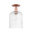 Innovations Bridal Veil 1Lt 8" Semi-Flush, Copper/Seed - 716-1C-AC-G559-8SDY