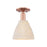 Innovations NB Dome 1Lt 8" Semi-Flush, CP/NF - 716-1C-AC-NBD-75-NAT