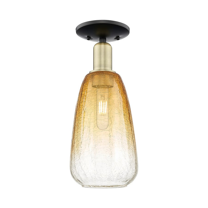 Innovations Brookhaven Almond 1Lt 6" Semi-Flush, BKBS/AM - 716-1C-BAB-G480-6AM