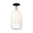 Innovations Brookhaven Cloche 1Lt 7" Semi-Flush, BKBS/Opal - 716-1C-BAB-G482-7OP