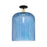Innovations Bridal Veil 1Lt 12" Semi-Flush, BKBS/Blue - 716-1C-BAB-G559-12BL