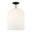 Innovations Bridal Veil 1Lt 12" Semi-Flush, BKS/GW - 716-1C-BAB-G559-12GWH