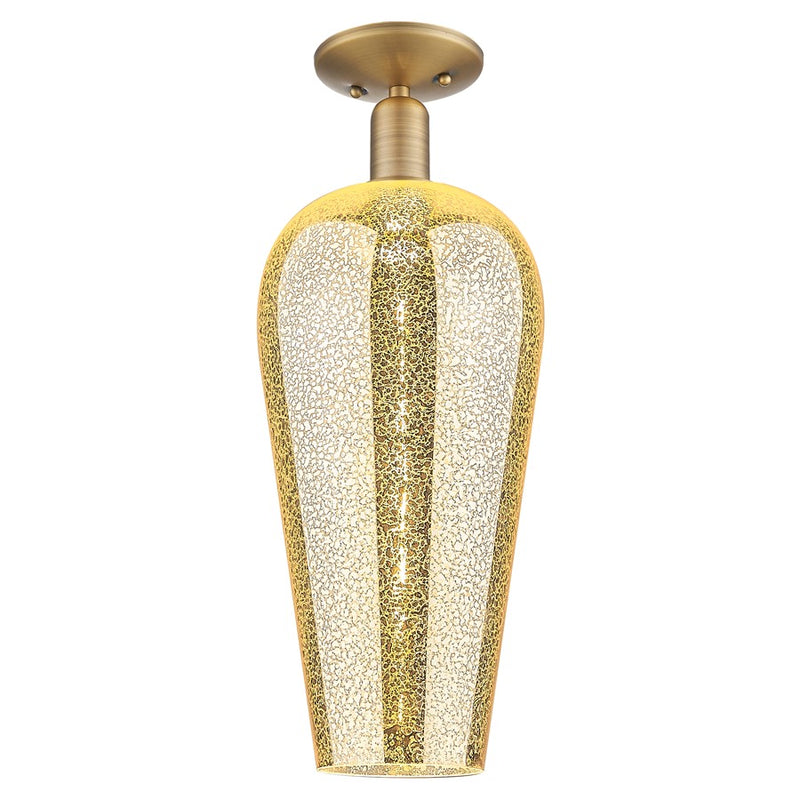 Innovations Chelsea 8" Semi-Flush, Brushed Brass/Mercury - 716-1C-BB-G456-8ME